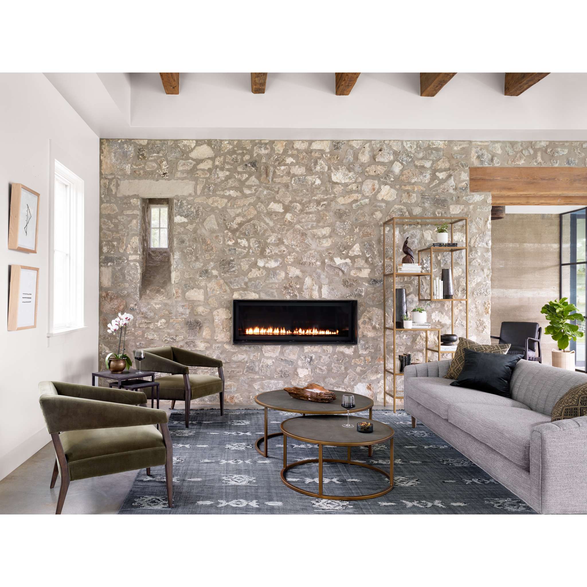 Helena Brass Bookshelf