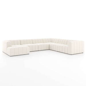 Langham Channeled 6pc Laf Chaise Secti