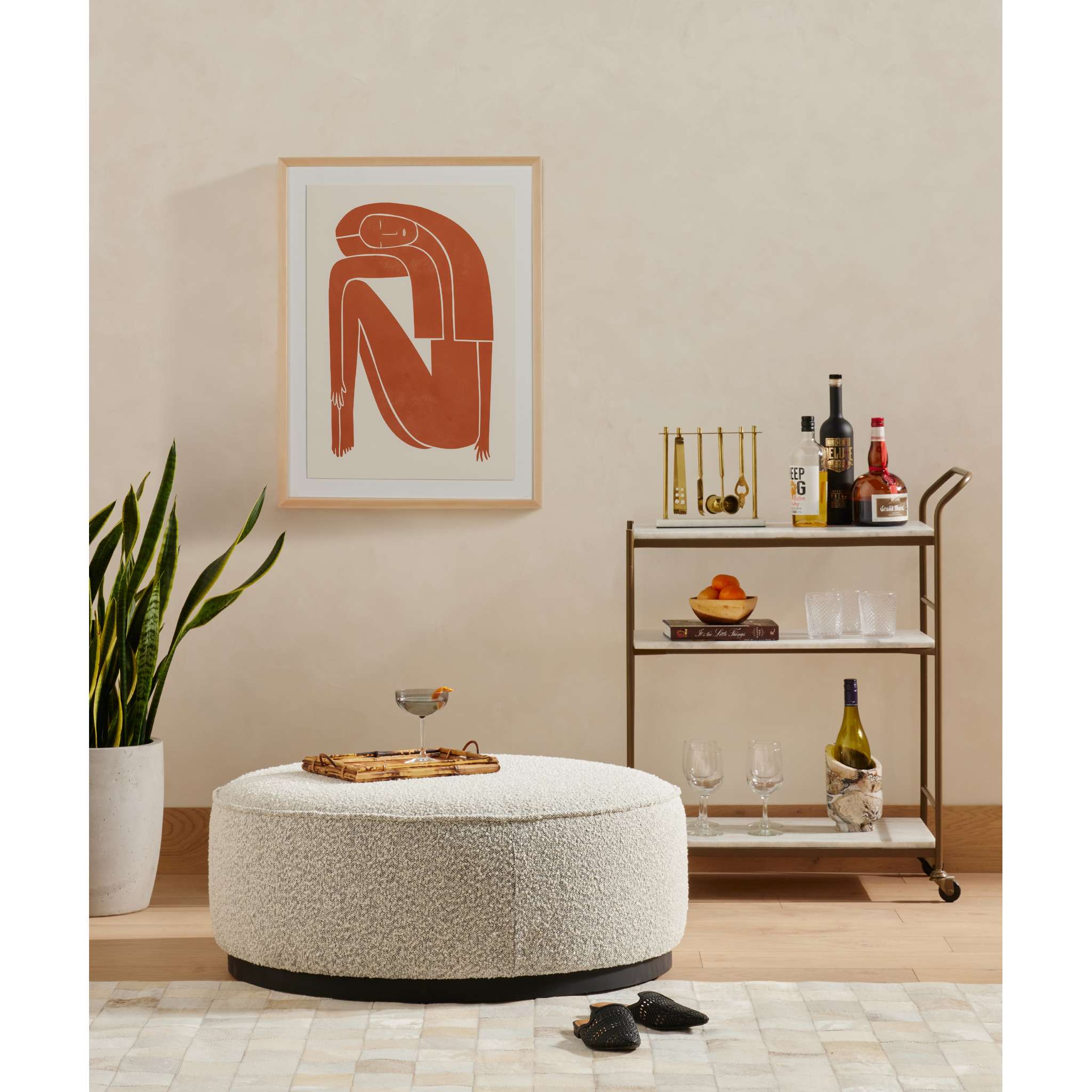 Felix Rectangular Bar Cart