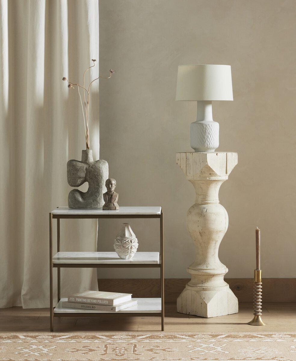 Polished White Marble