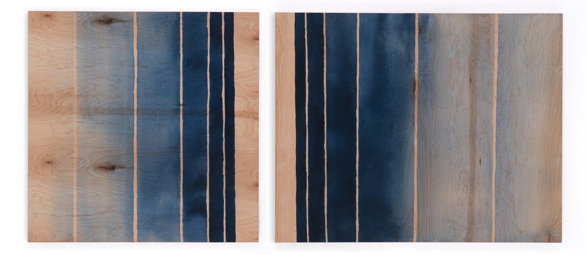 Deep End Diptych by Jess Engle Wood Box