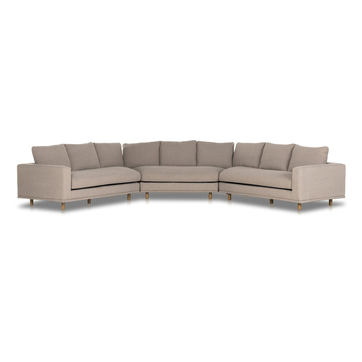 Dom 3 Pc Sectional-Large Wedge