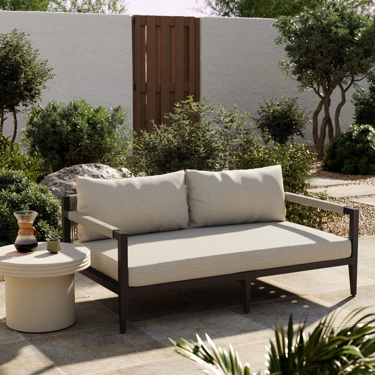 Sherwood Outdoor Sofa, Bronze