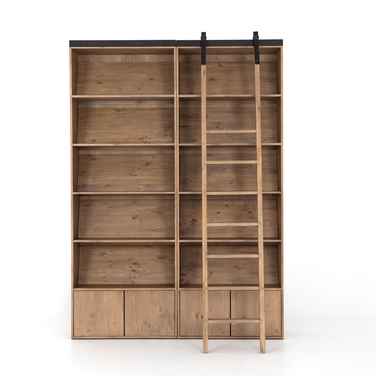 Bane Double Bookshelf + Ladder