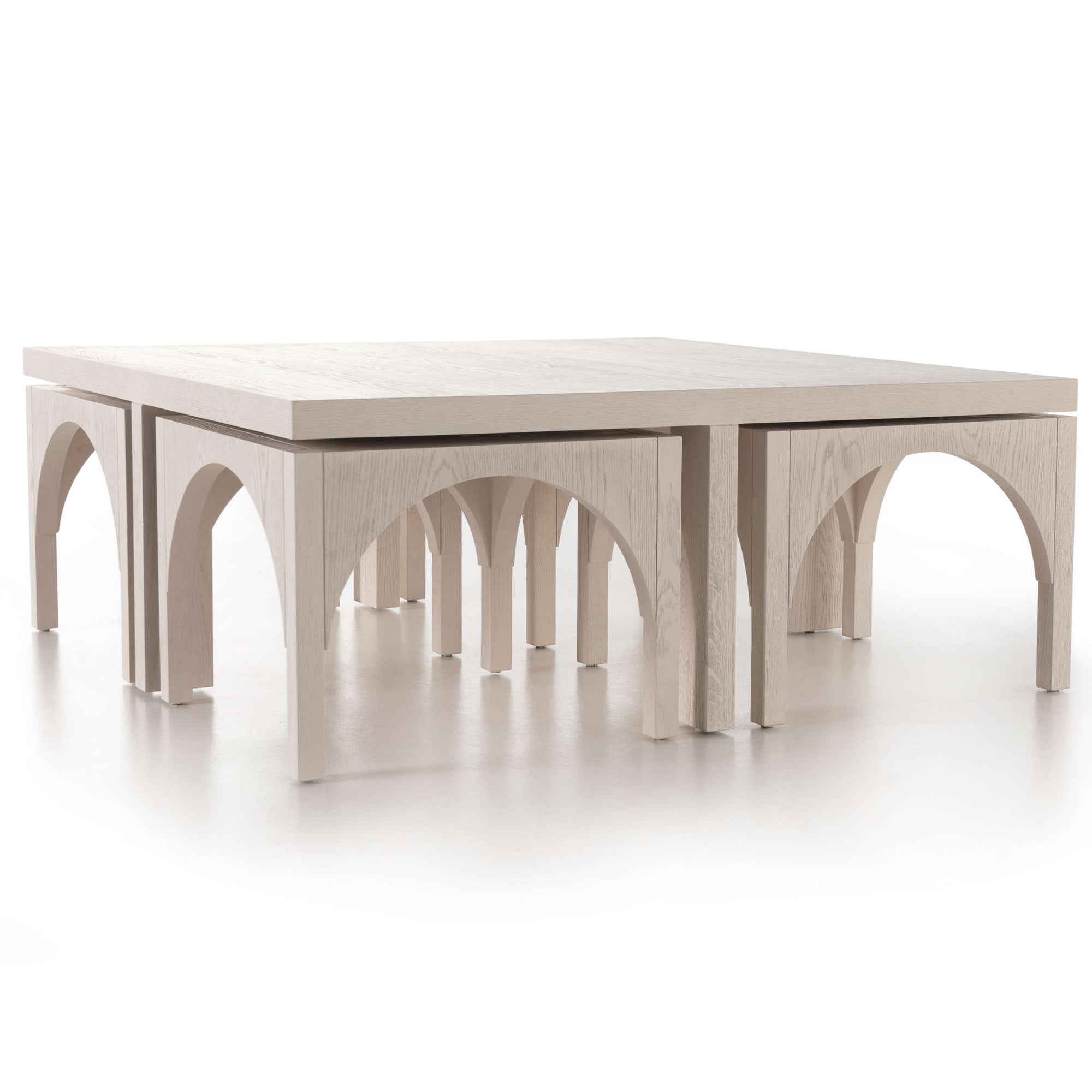 Amara Coffee Tbl W/Nesting Arch Stls