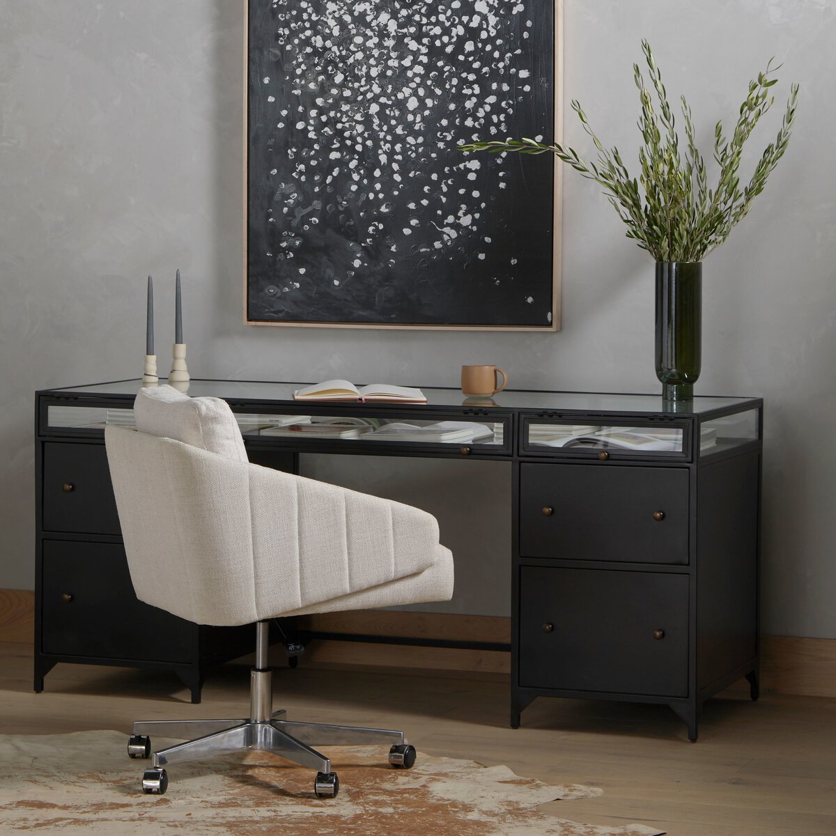 Shadow Box Executive Desk