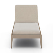Sherwood Outdoor Chaise, Washed Brown