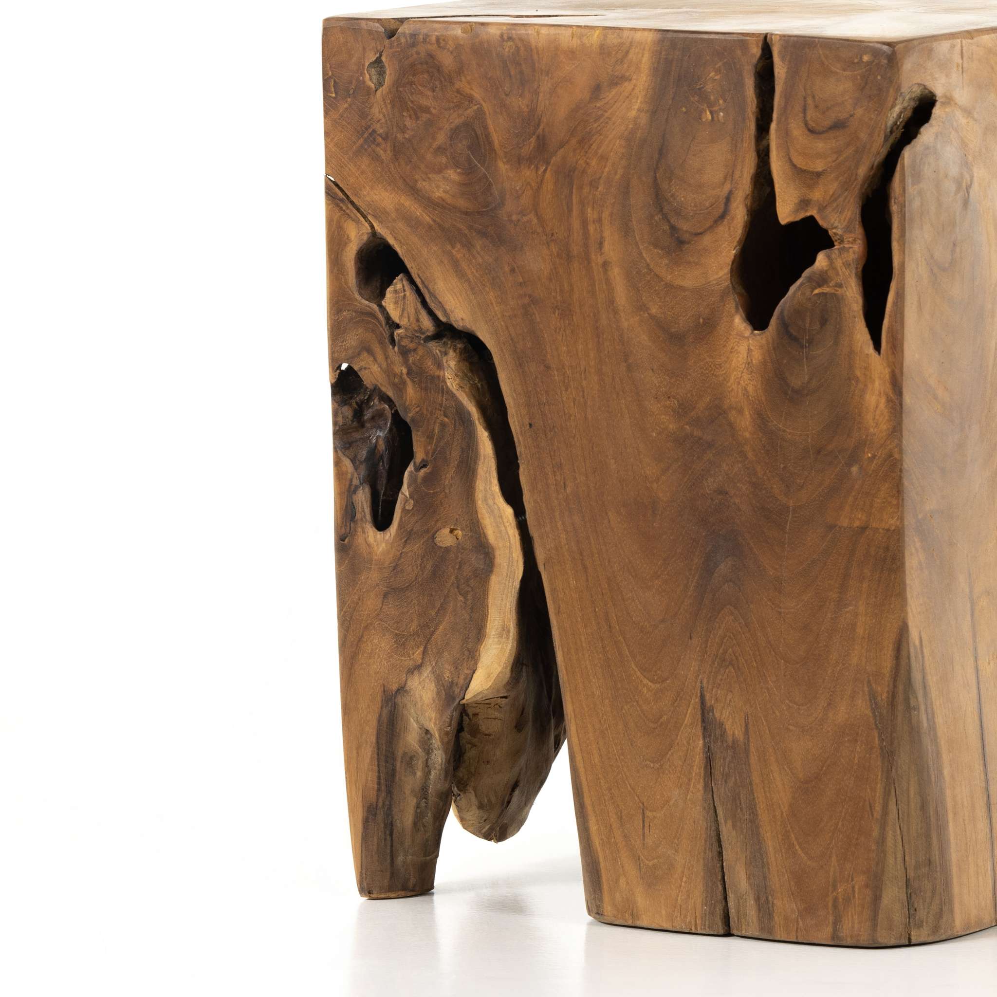 Teak Square Stool