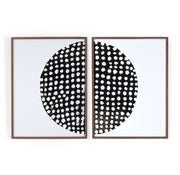 Global Disco Diptych, Black by Jess Engle