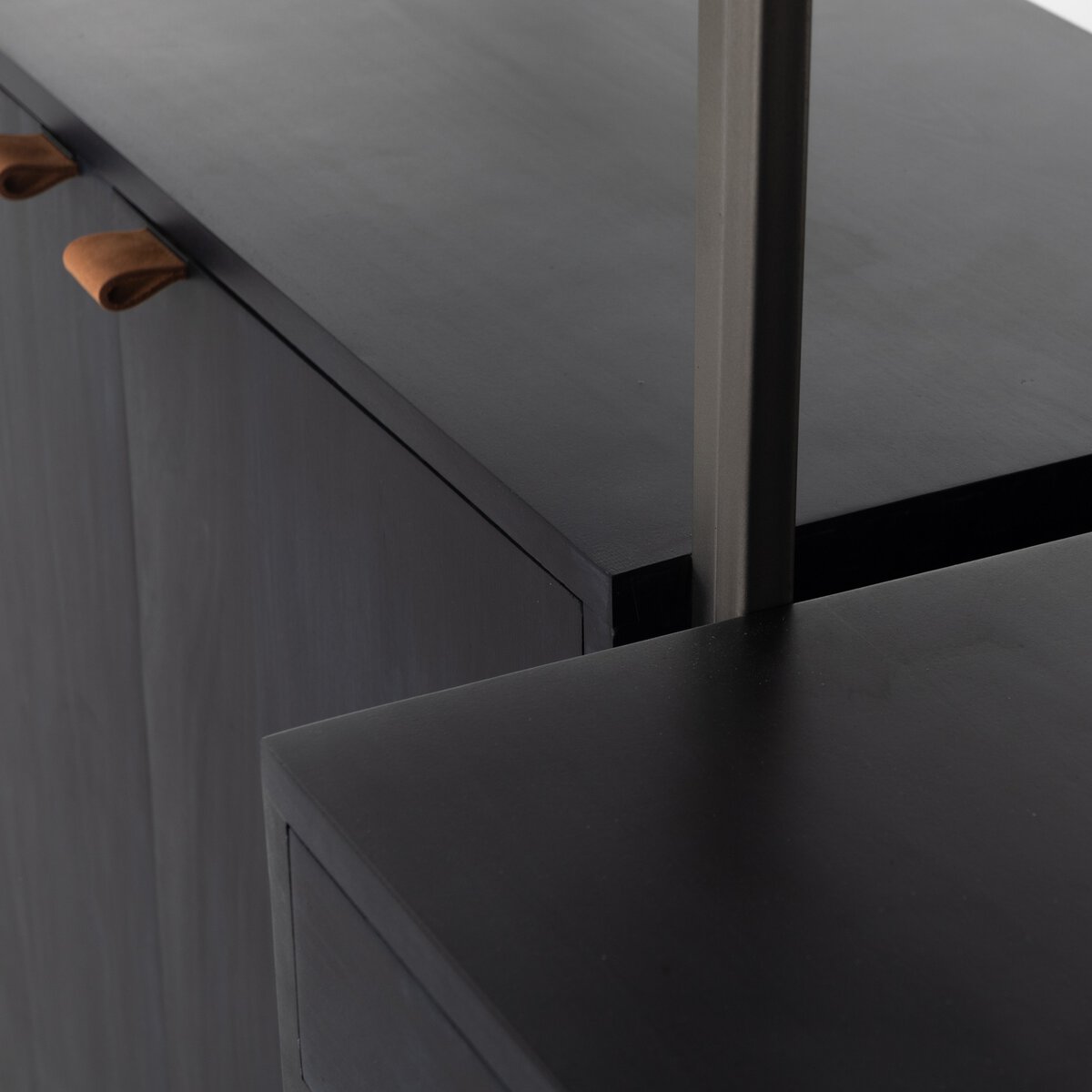 Trey Modular Wall Desk With 2 Bookcases