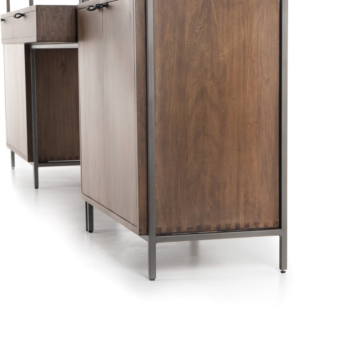 Trey Modular Wall Desk With 2 Bookcases