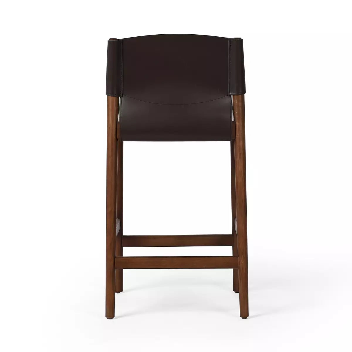 Lulu Stool-Espresso Leather Blend-Counter