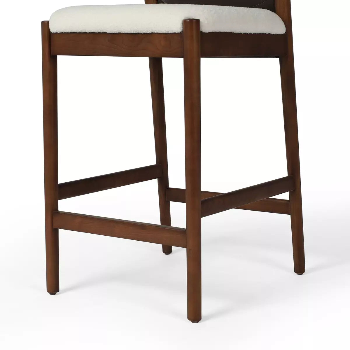 Lulu Stool-Espresso Leather Blend-Counter