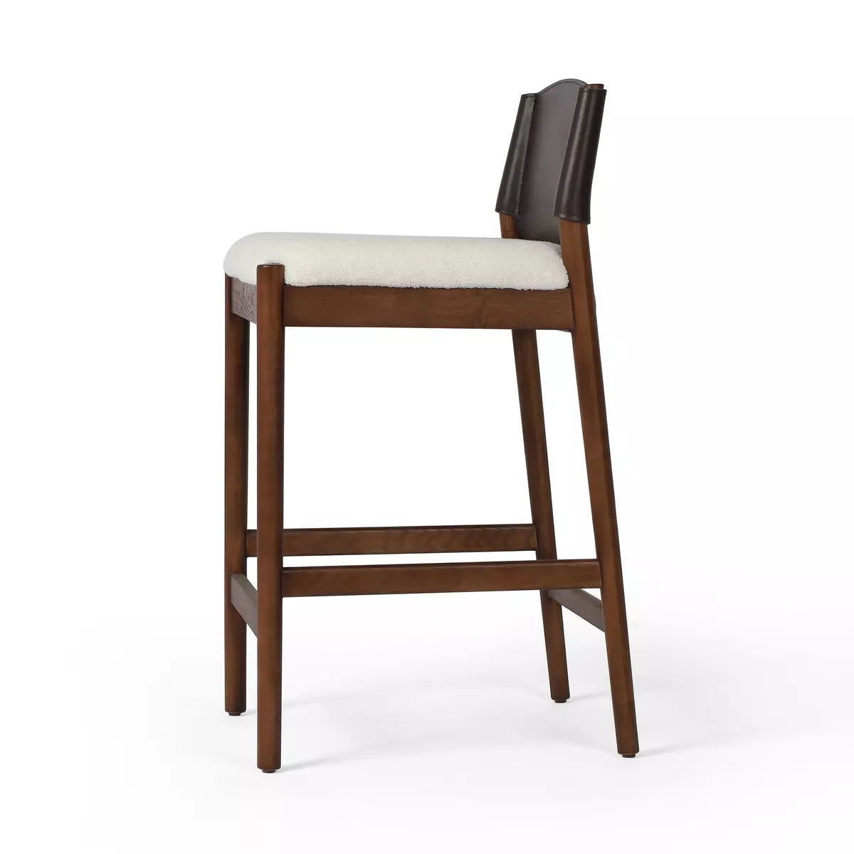Lulu Stool-Espresso Leather Blend-Counter