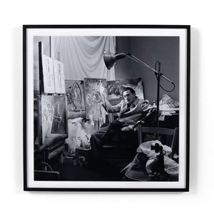 Salvador Dali In Studio I By Getty Image