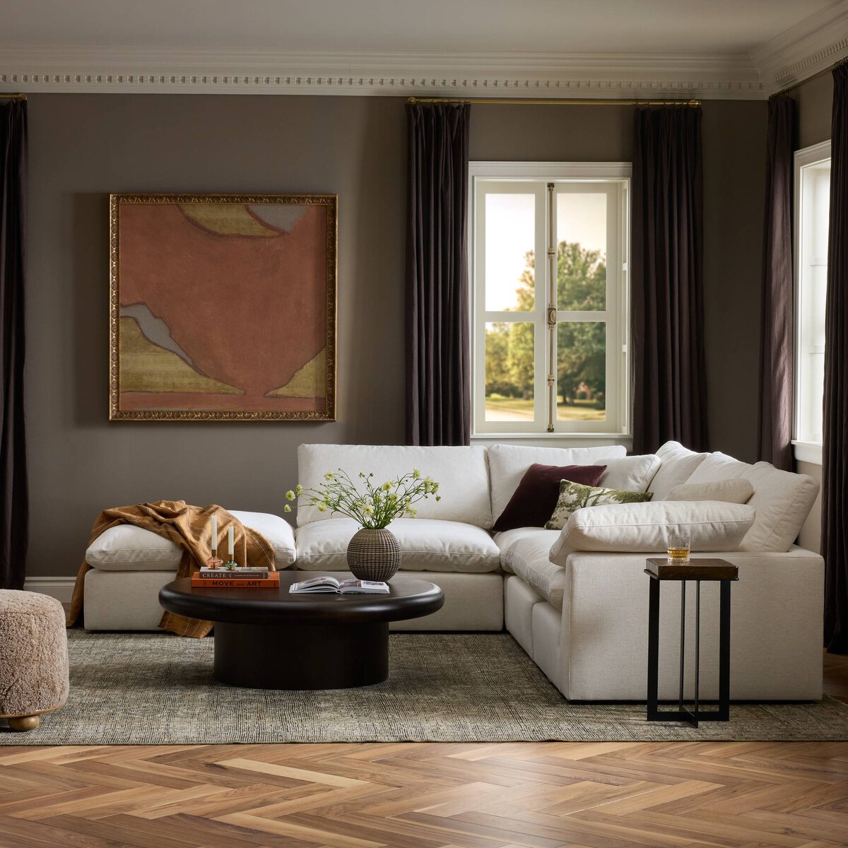 Stevie 4pc Laf Sec W/Ottoman