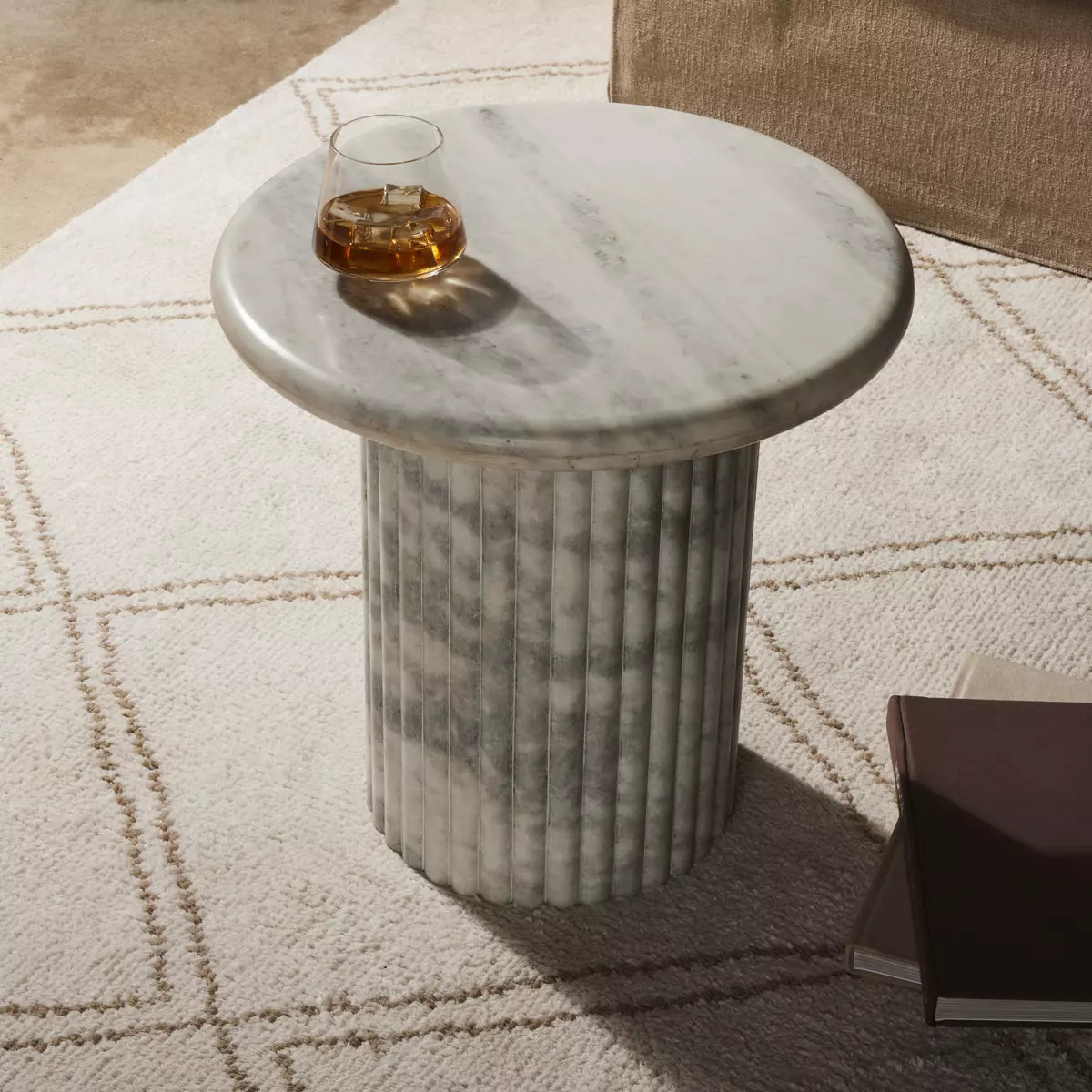 Polished White Marble