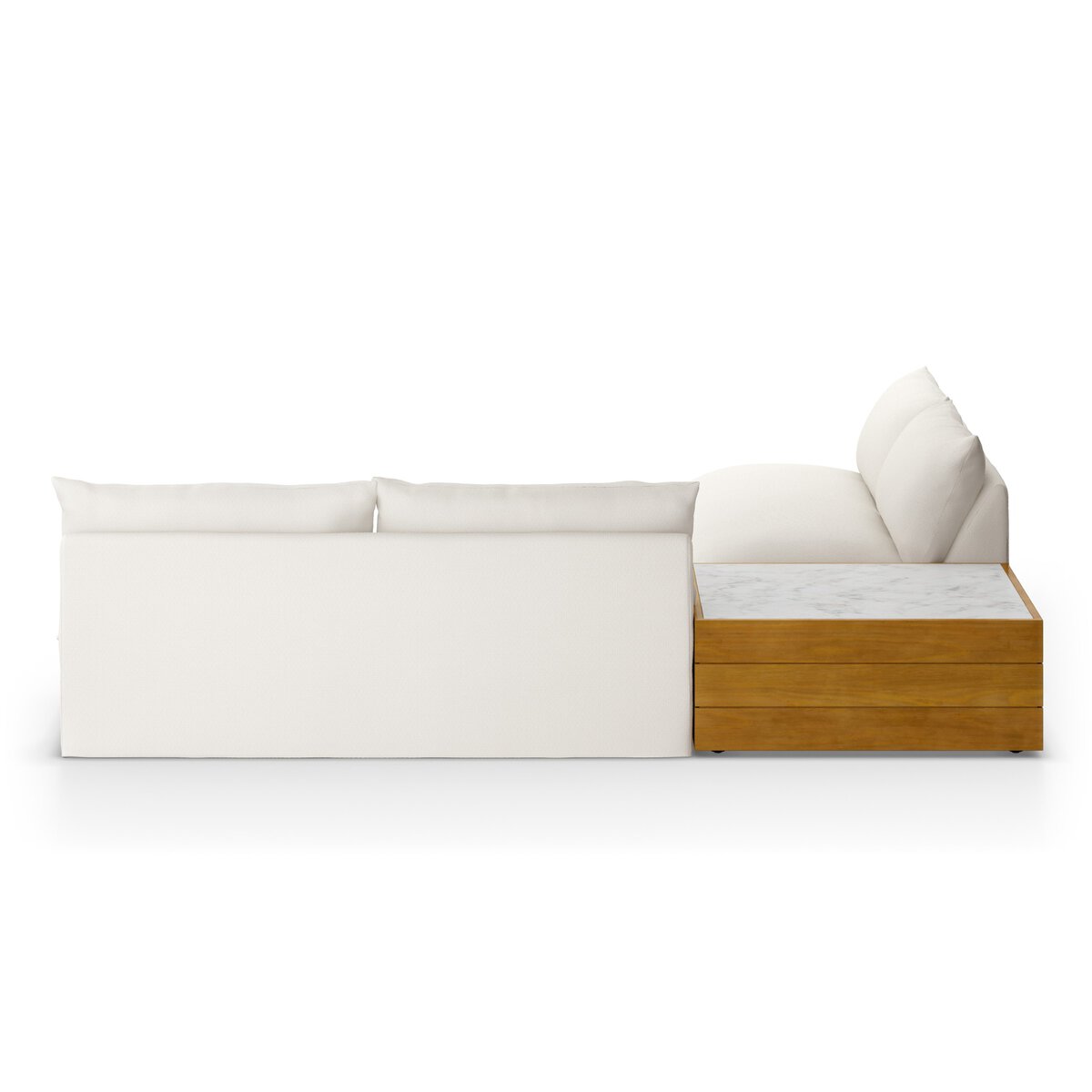 Grant Outdoor 2-Piece Sectional W/ Coffee Table