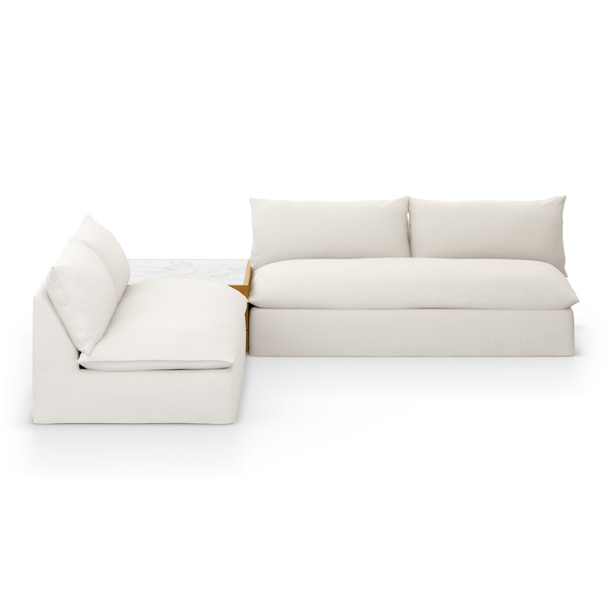 Grant Outdoor 2-Piece Sectional W/ Coffee Table