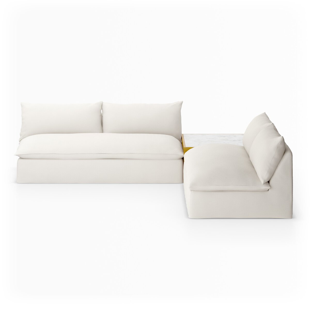 Grant Outdoor 2-Piece Sectional W/ Coffee Table