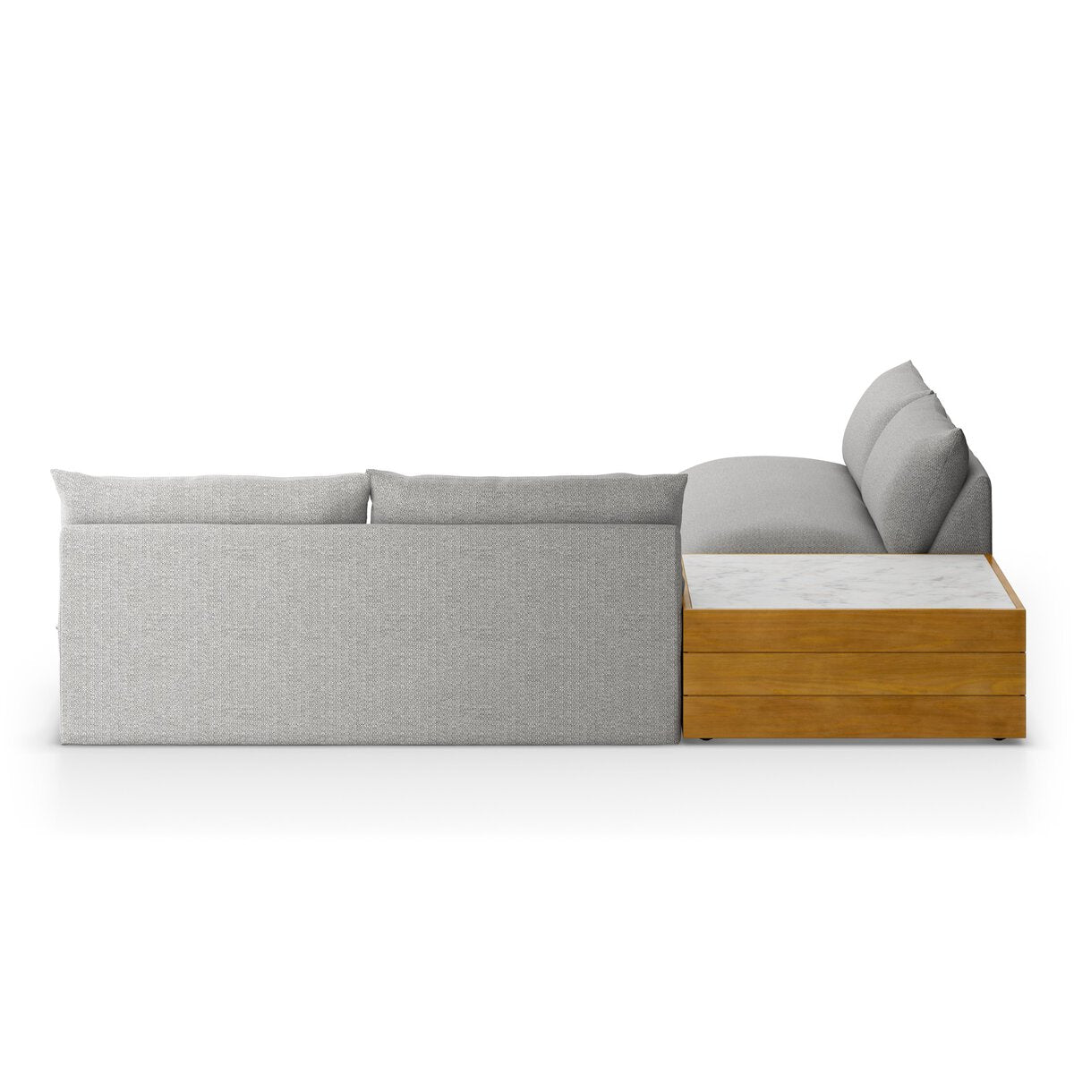 Grant Outdoor 2-Piece Sectional W/ Coffee Table