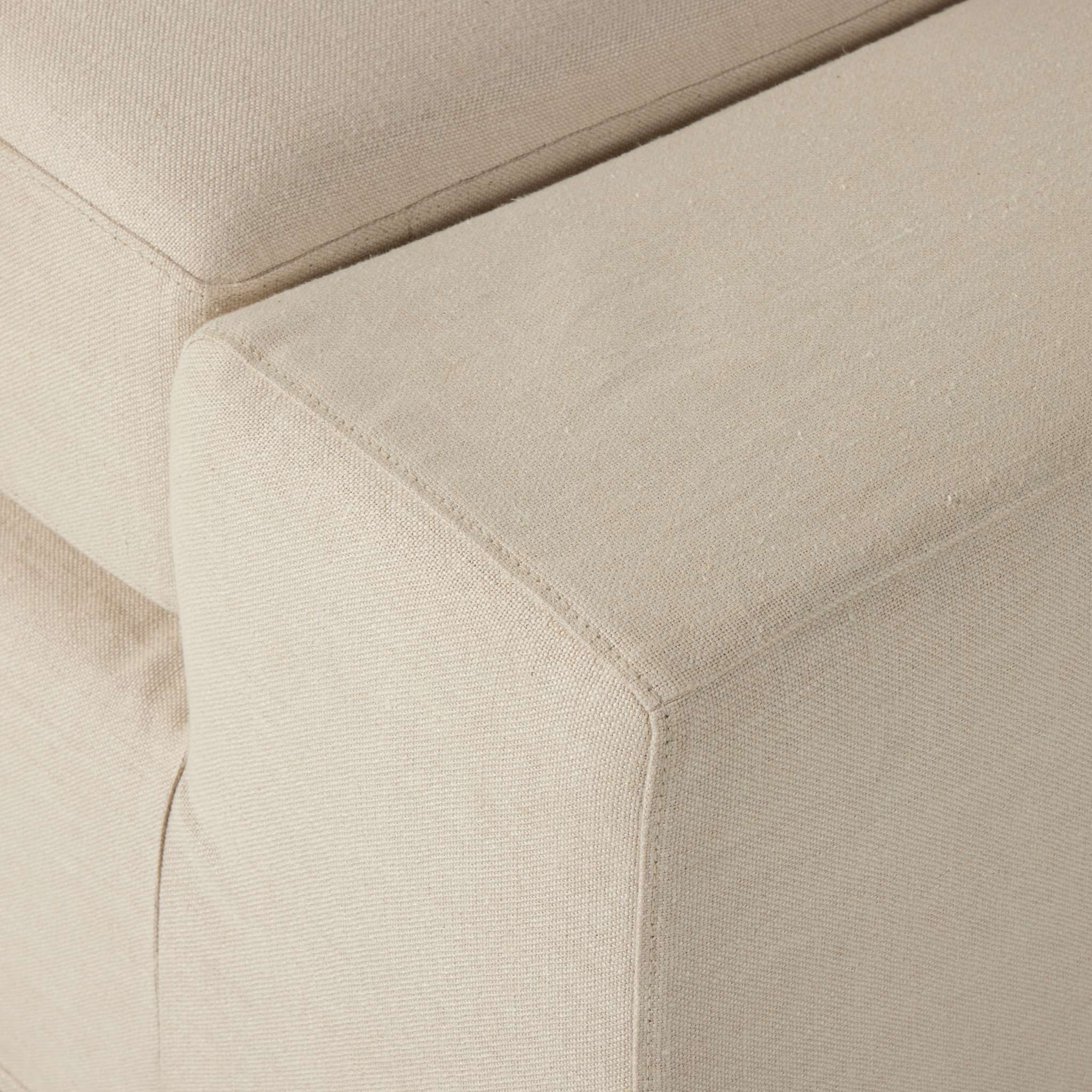 Wide Arm Slipcover Dbl Accent Bench