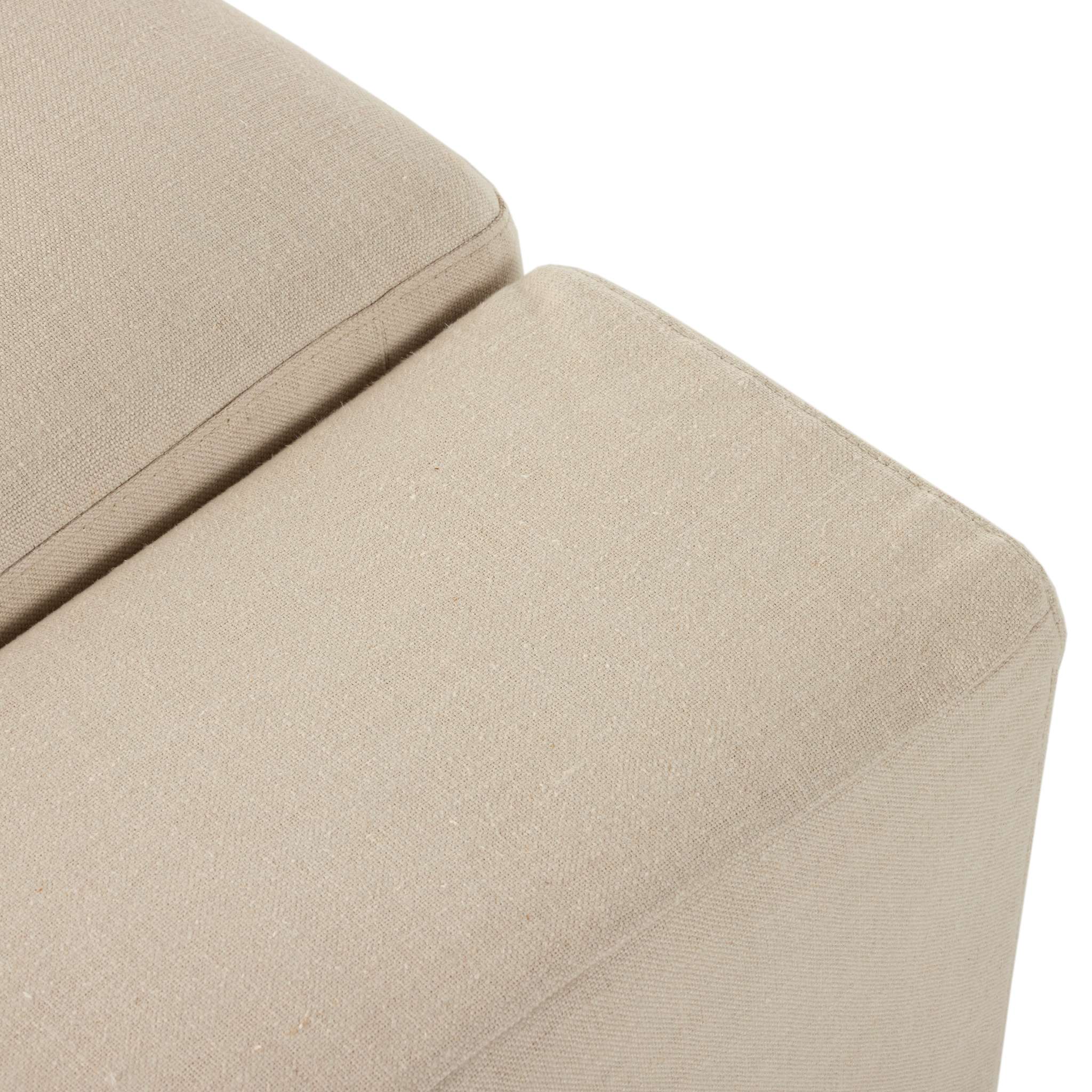 Wide Arm Slipcover Dbl Accent Bench