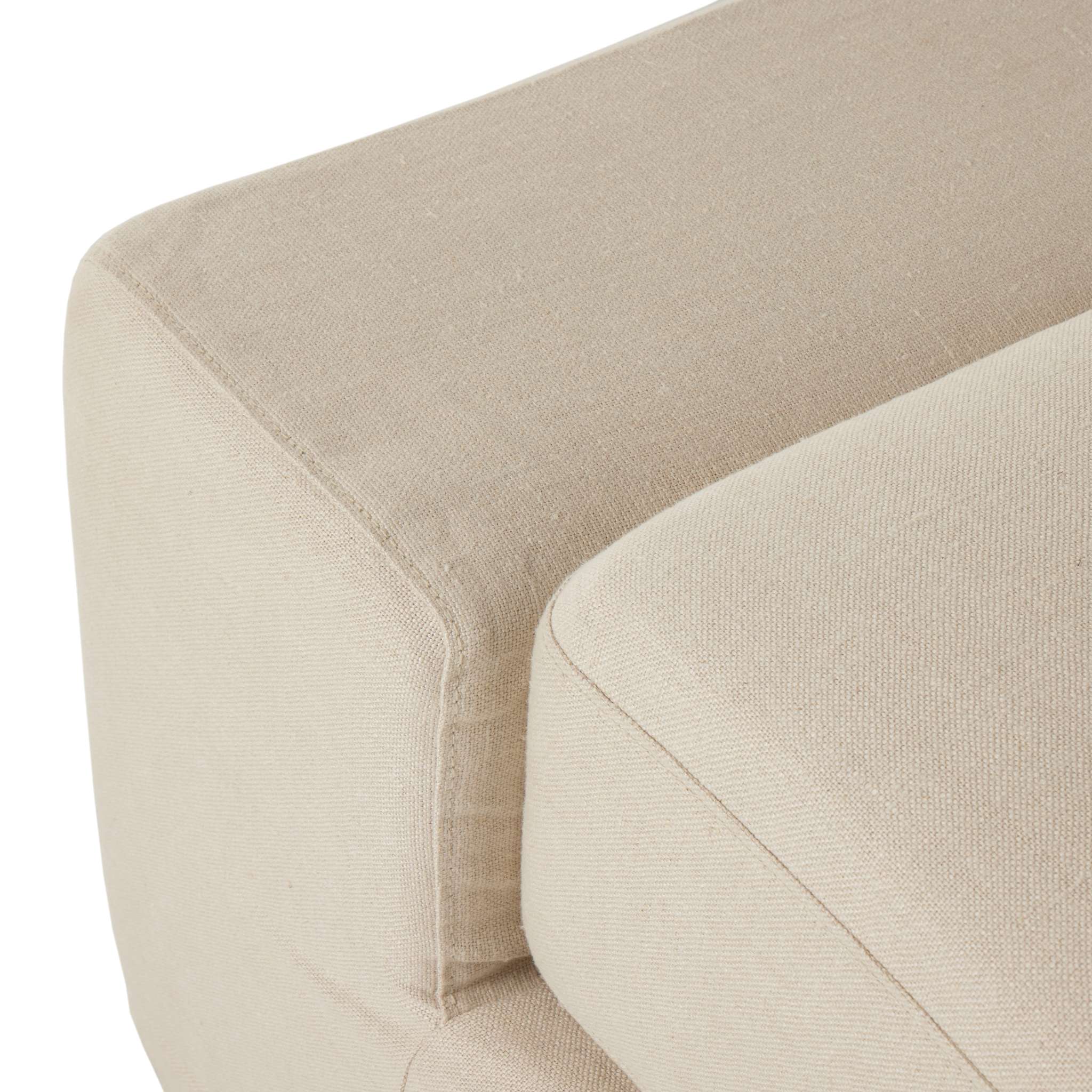 Wide Arm Slipcover Dbl Accent Bench