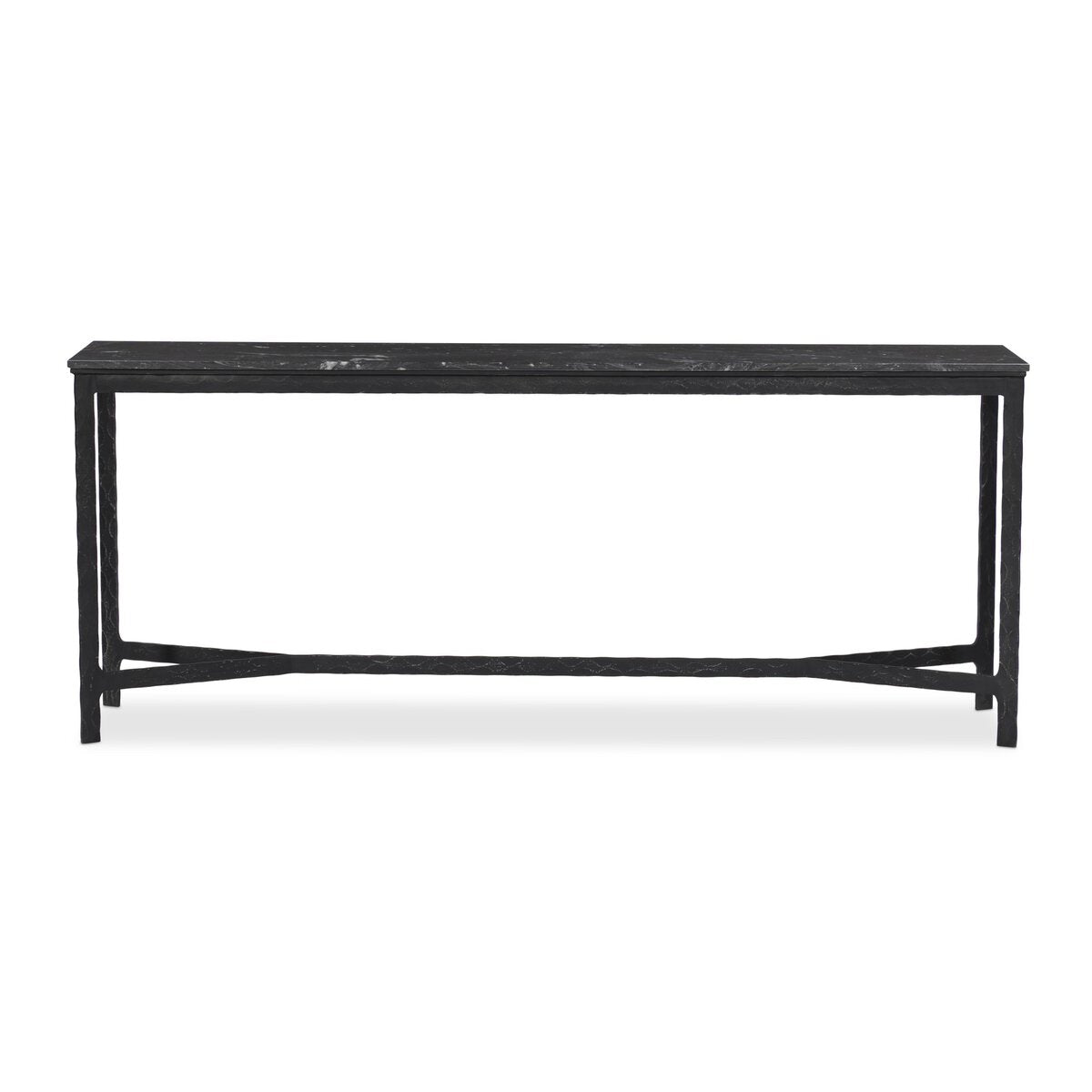 Hammered Iron Console Table