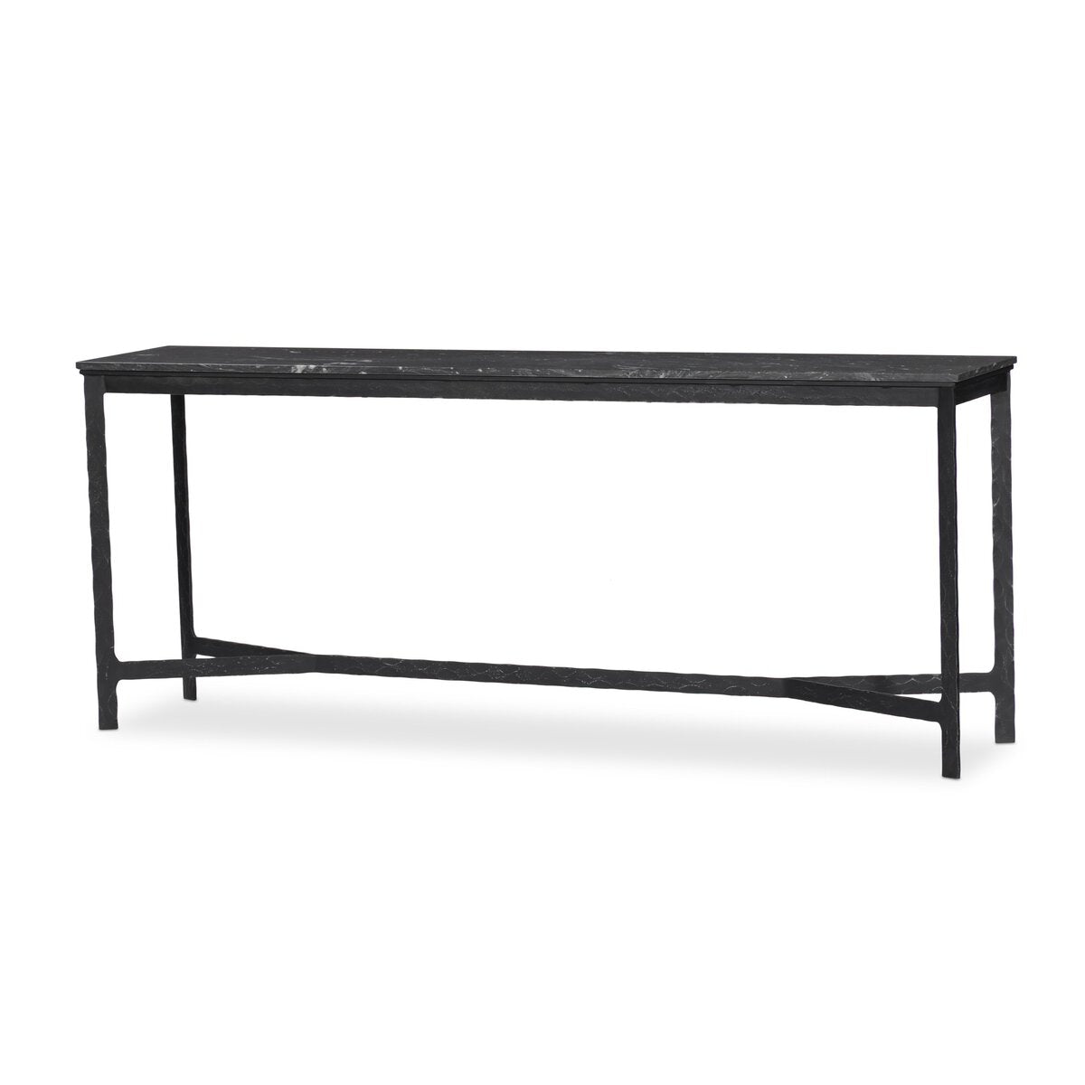 Hammered Iron Console Table