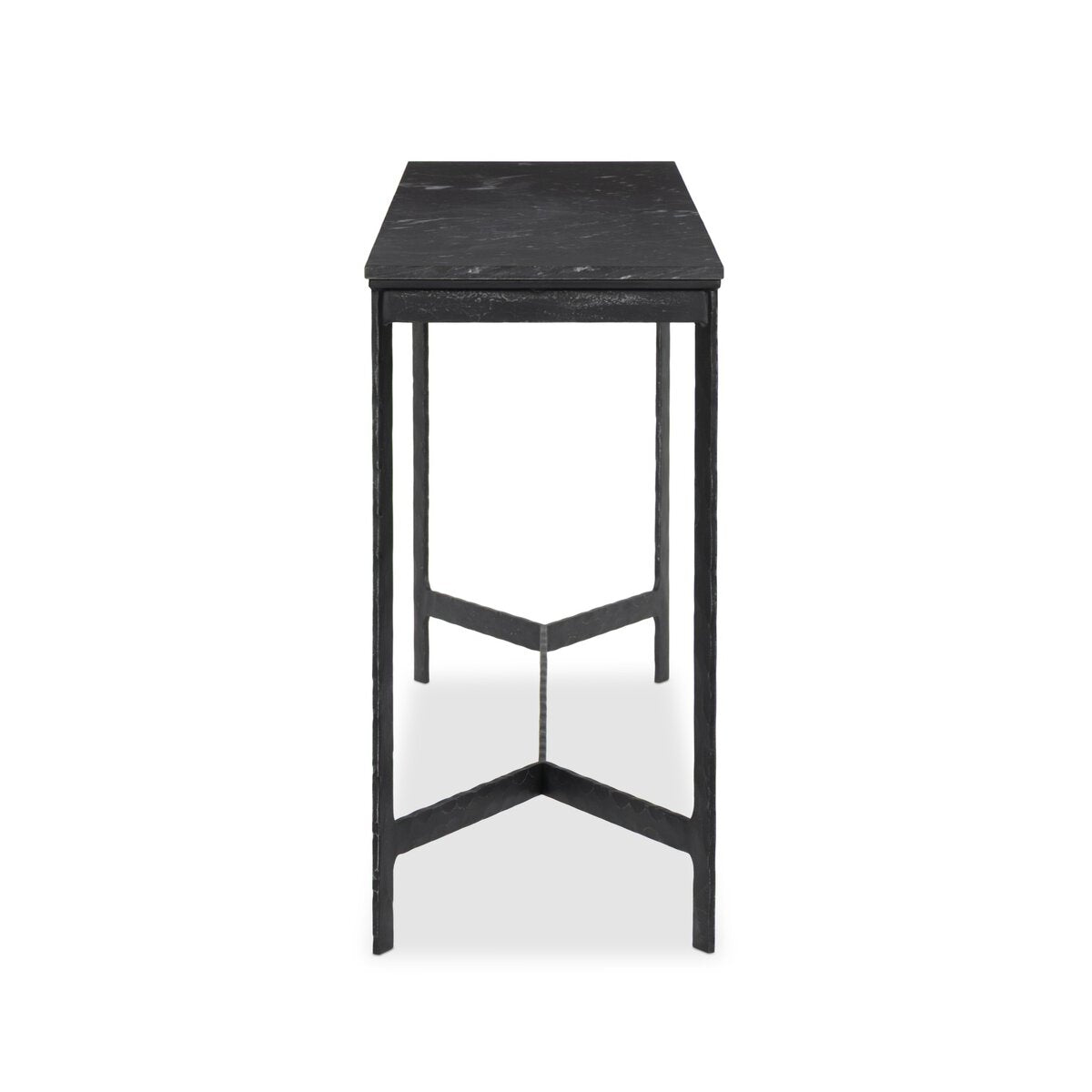 Hammered Iron Console Table