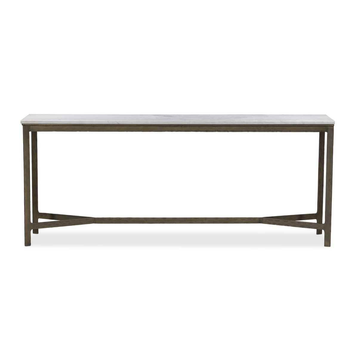 Hammered Iron Console Table