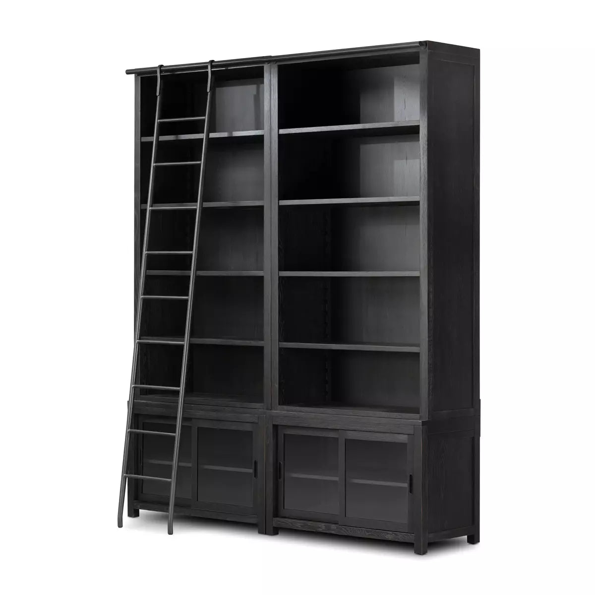 Admont Double Bookcase With Ladder