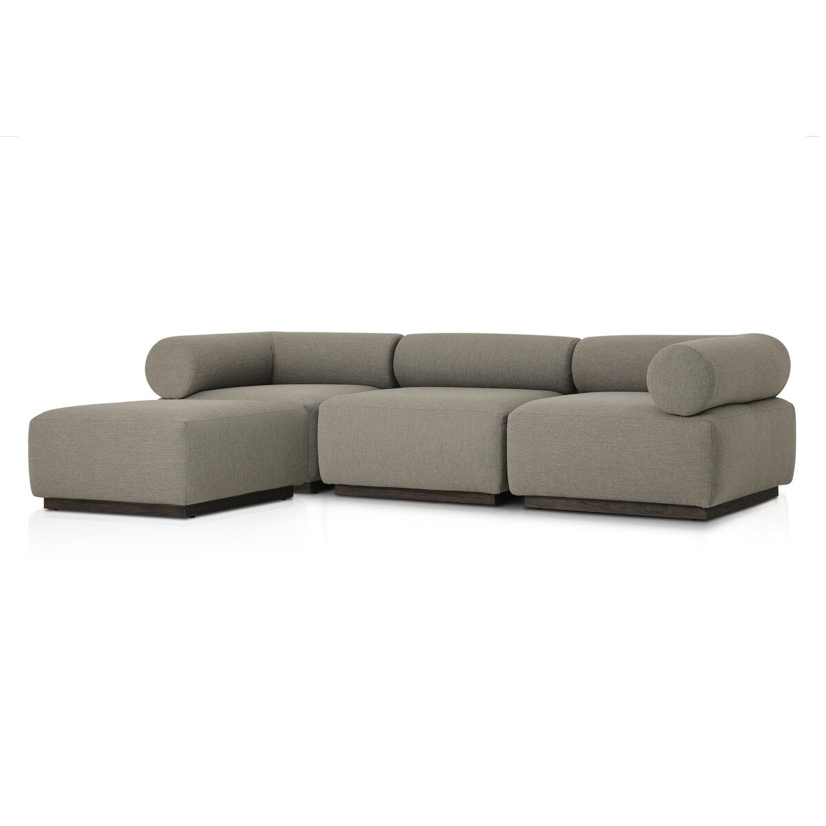 Lenox Outdoor 3 Piece SectionalW/ Ottoman