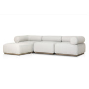 Lenox Outdoor 3 Piece SectionalW/ Ottoman