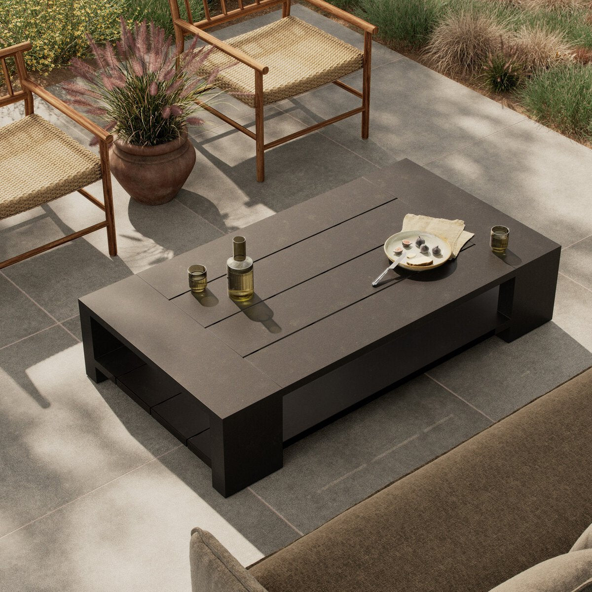 Roca Outdoor Metal Coffee Table