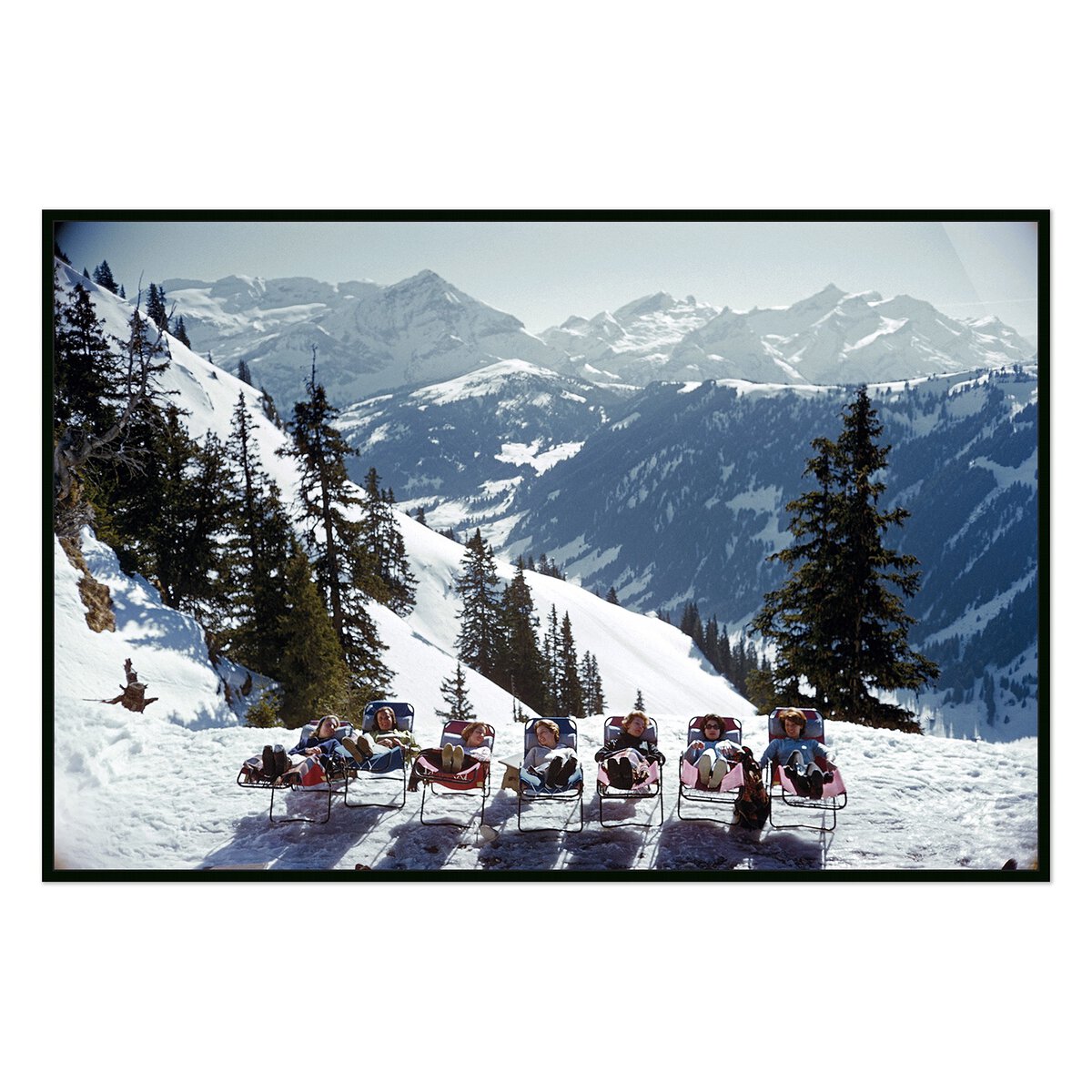 Lounging In Gstaad by Slim Aarons