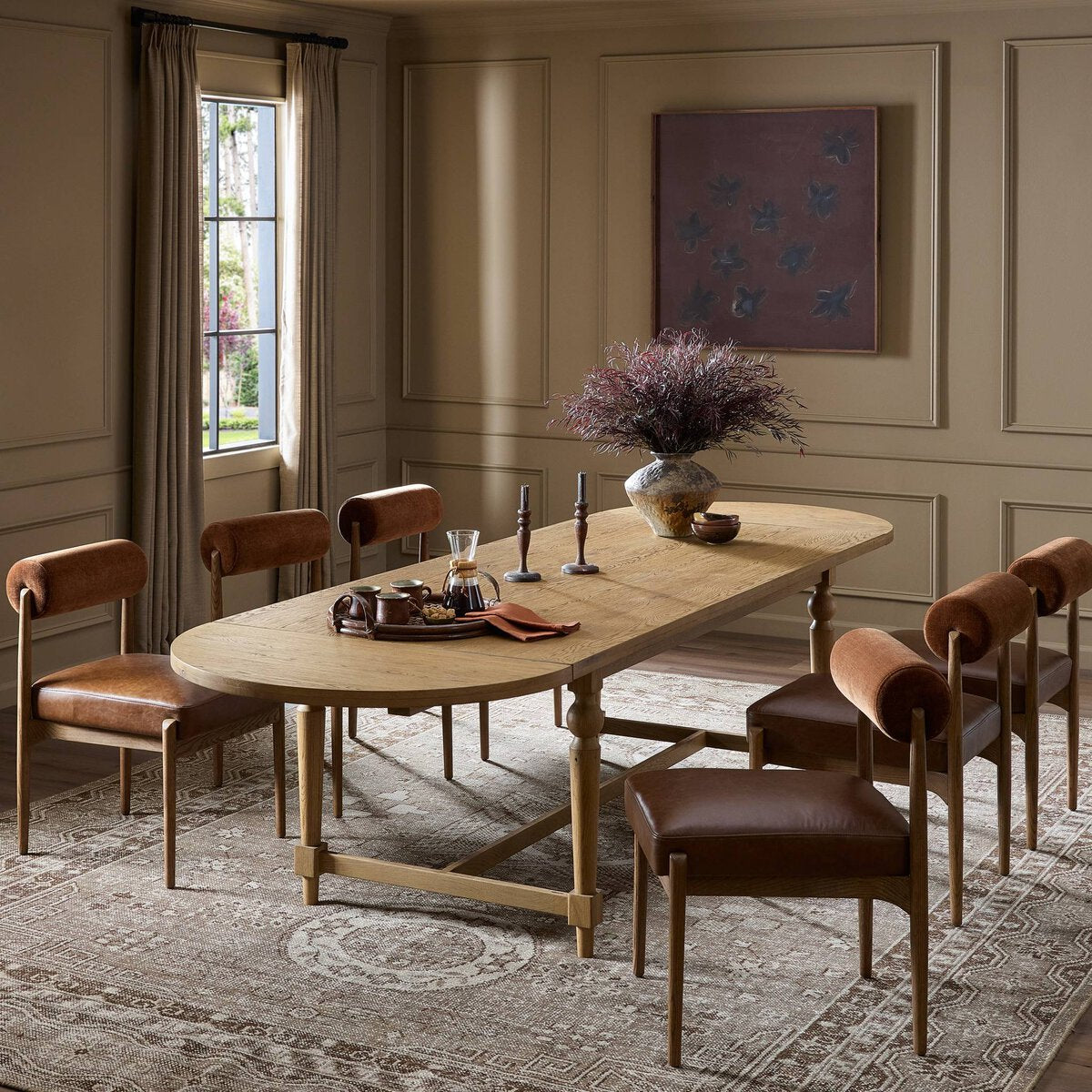 Blinn Oval Leaf Extension Dining Table