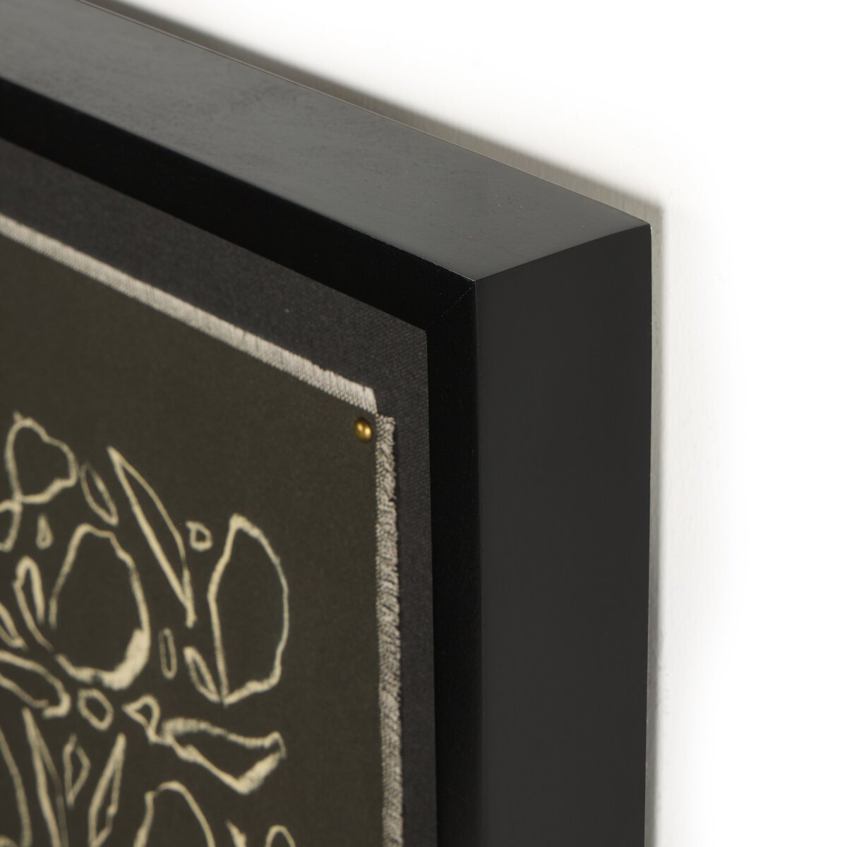 Cream On Black Glimmer by Laurel-Dawn Latshaw