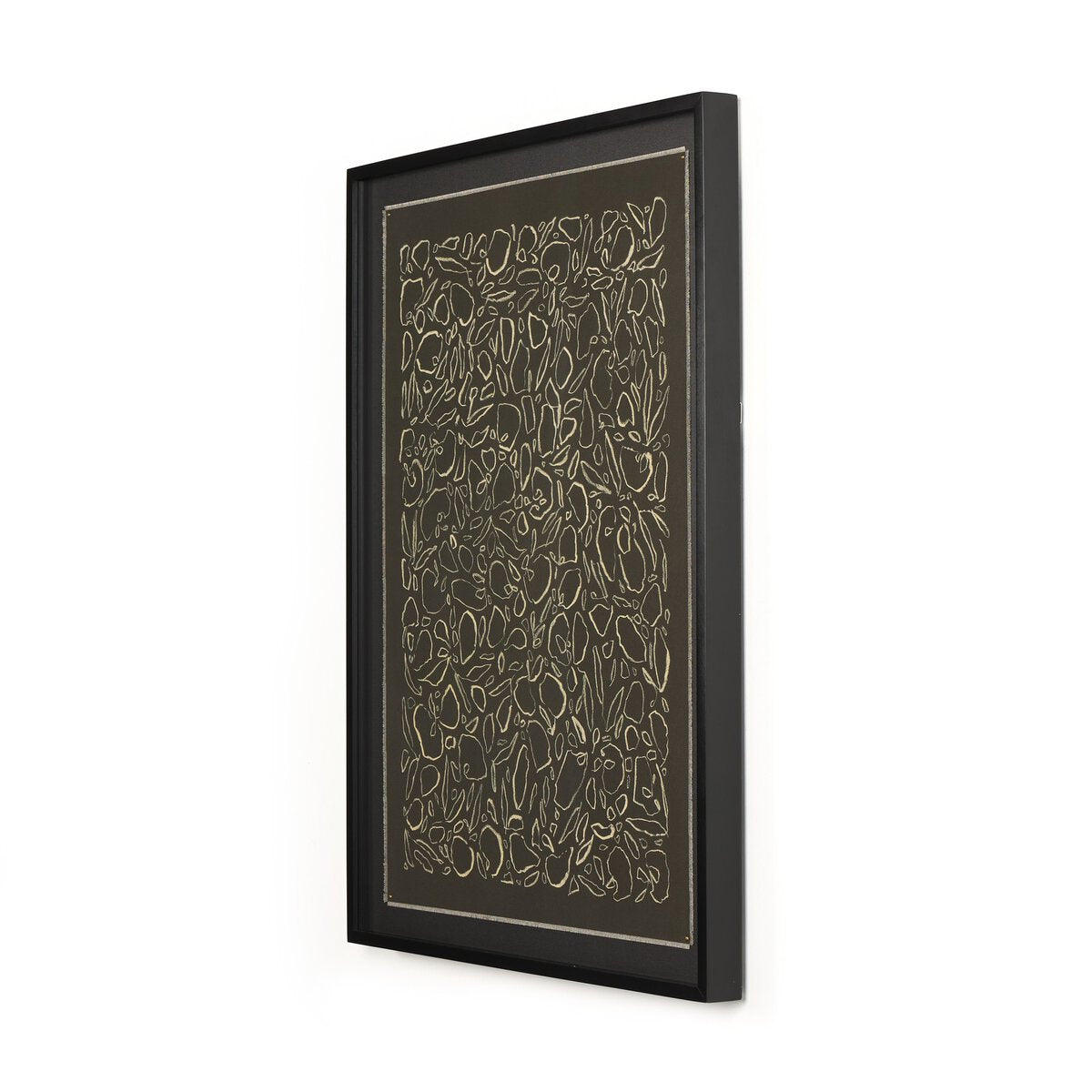 Cream On Black Glimmer by Laurel-Dawn Latshaw