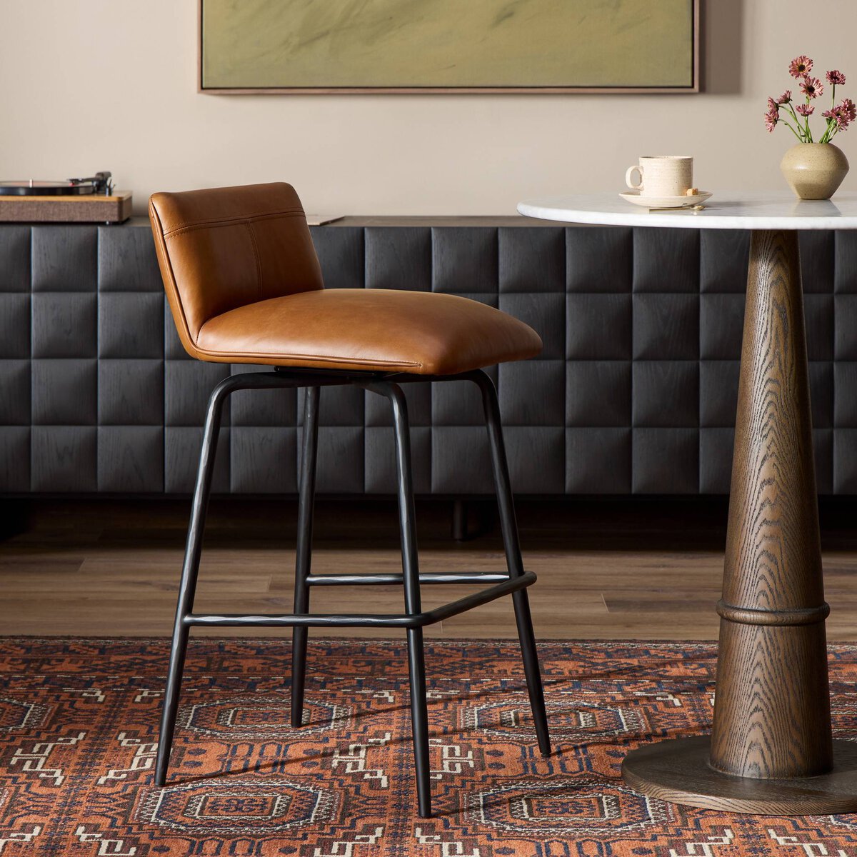 Ridley Swivel Bar + Counter Stool