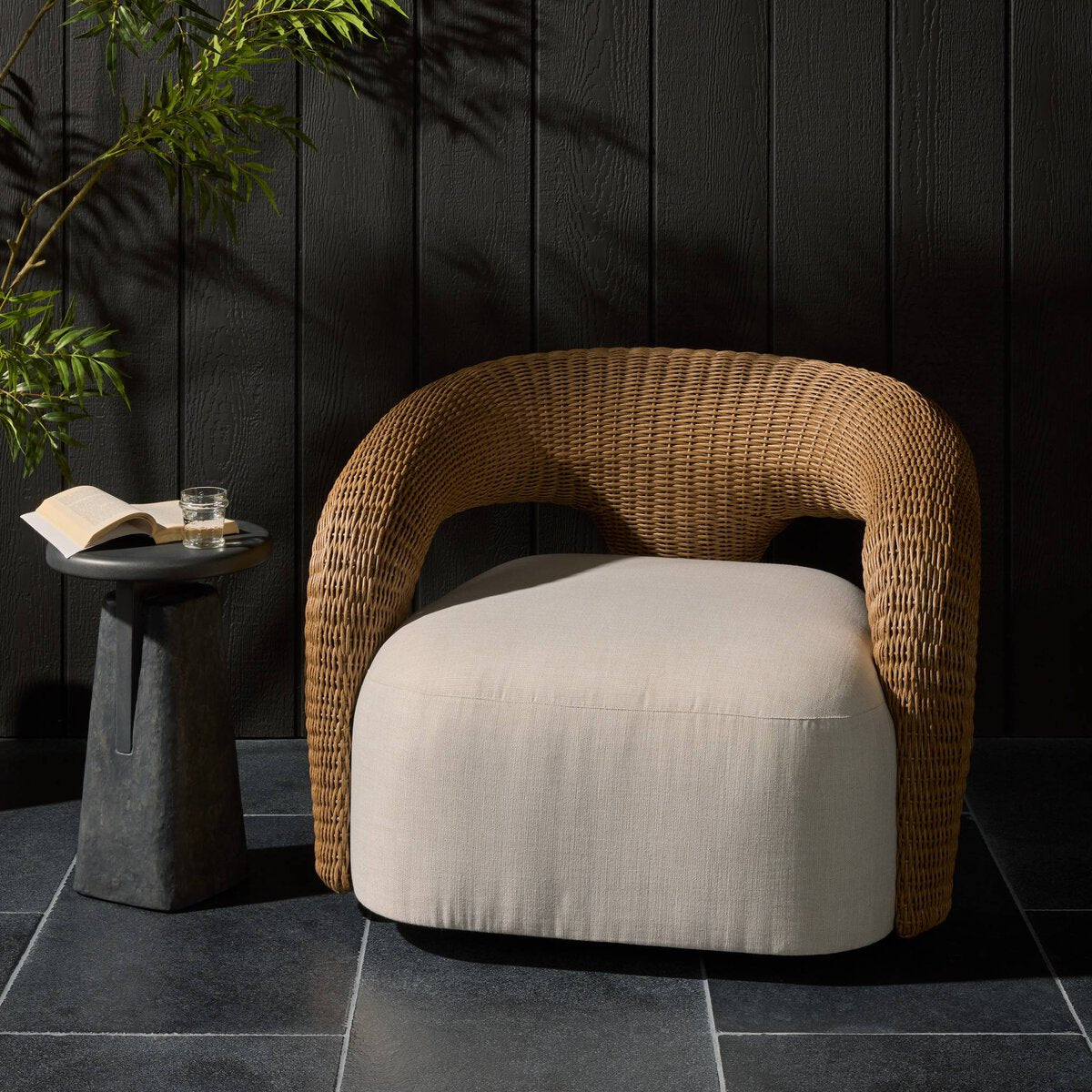 Mazie Outdoor Swivel Chair