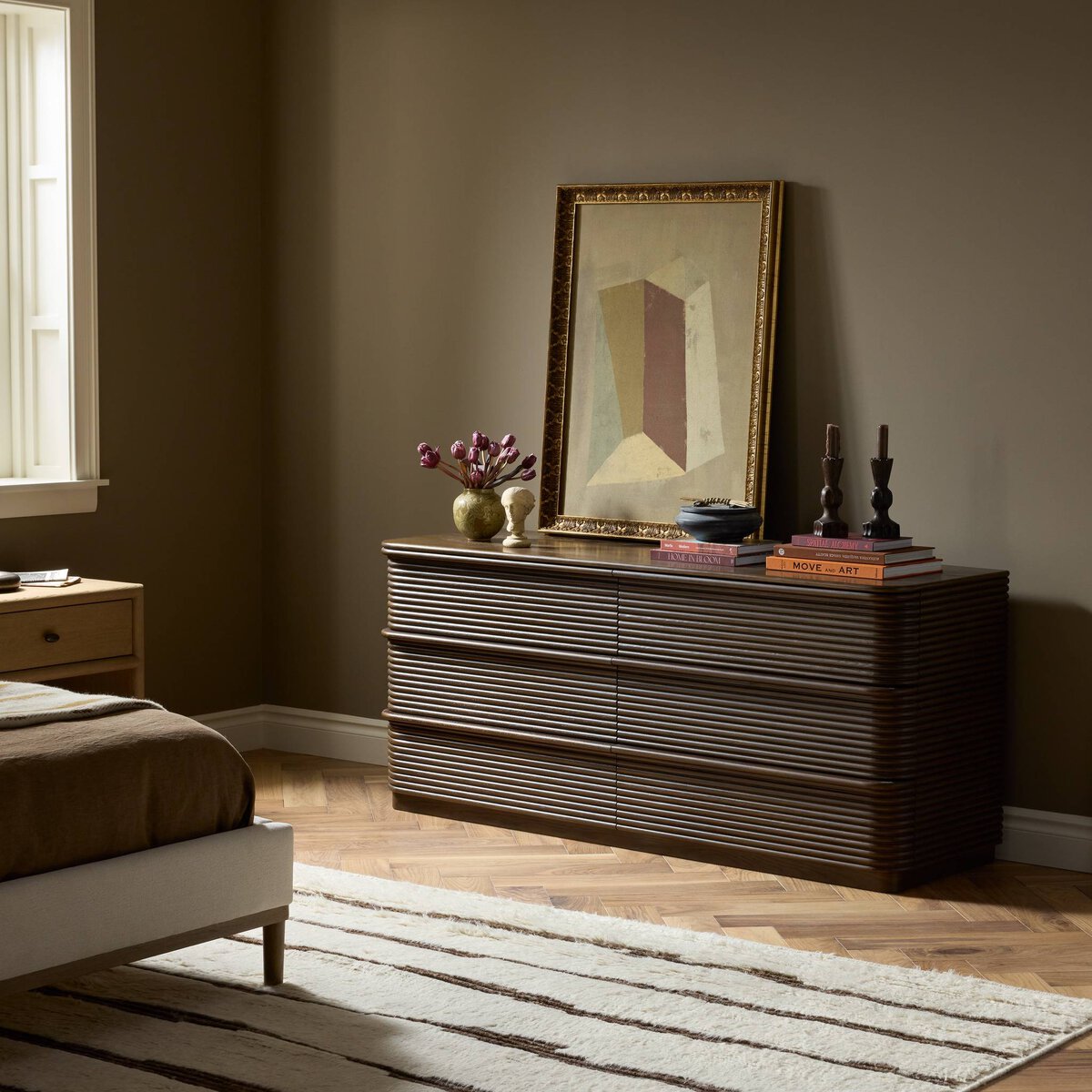 DRAWER 2025aw レザージャケット　ブラウン Benny 6 Drawer Dresser – Native Citizen