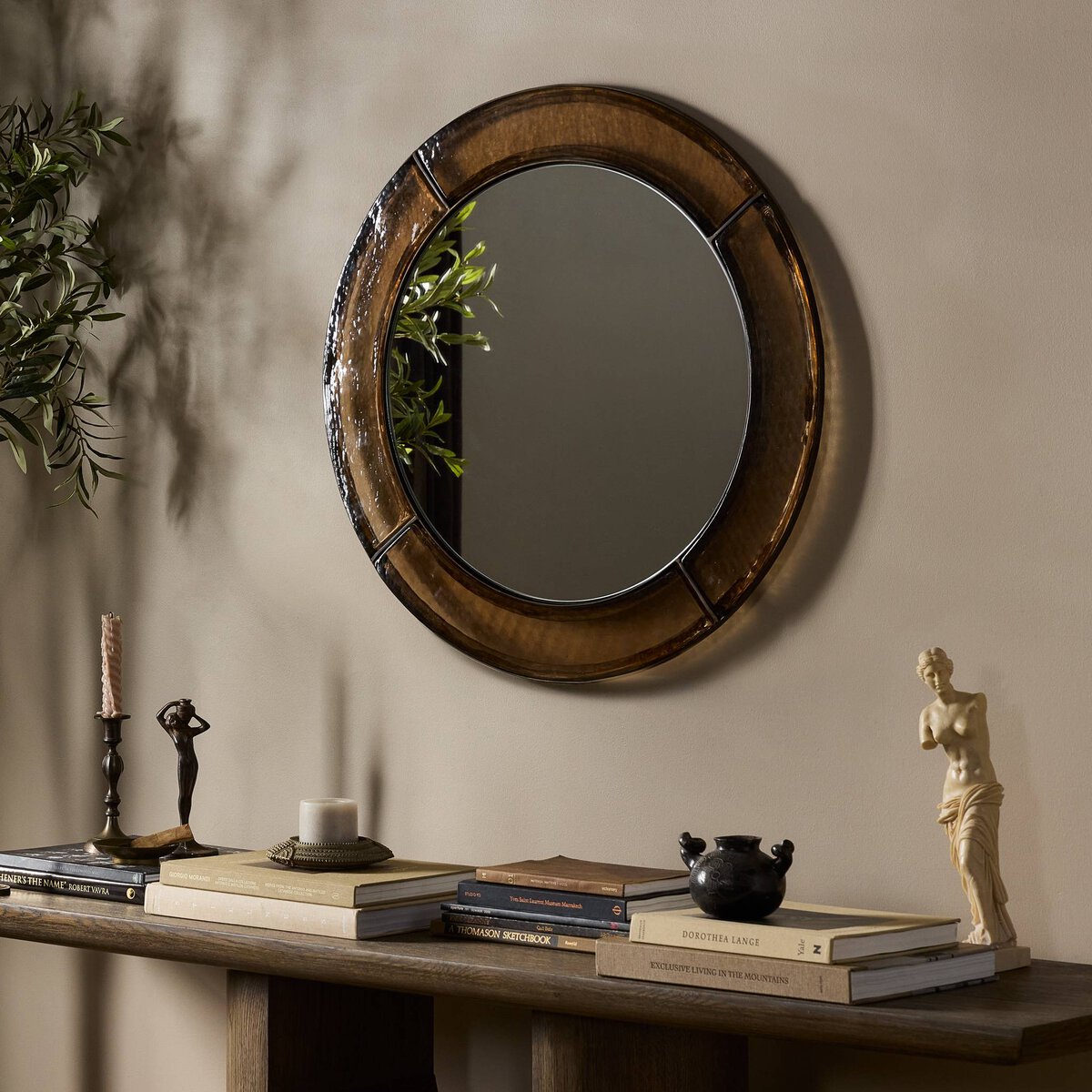 Ayano Small Round Mirror