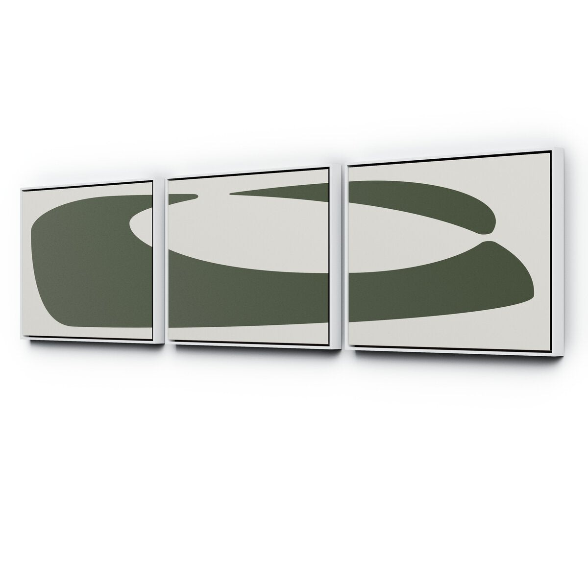 Organic Curves 2 Triptych by FH Art Studio