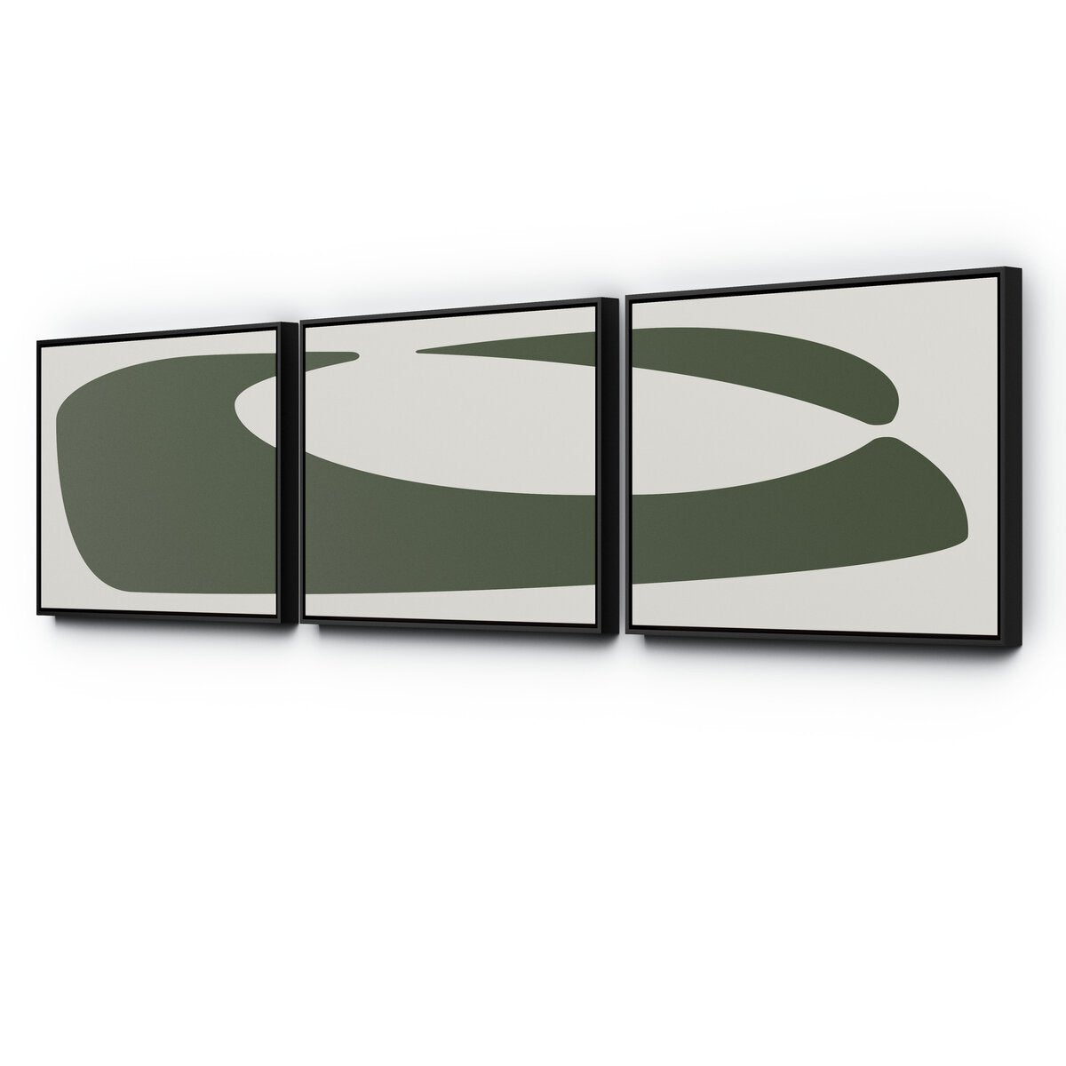 Organic Curves 2 Triptych by FH Art Studio