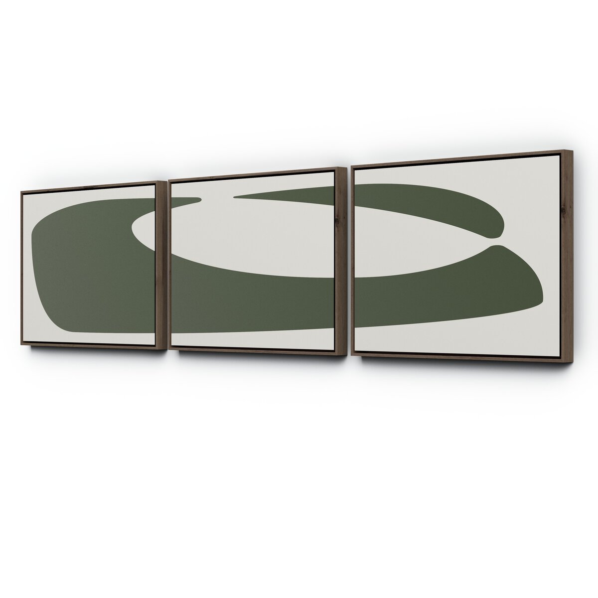 Organic Curves 2 Triptych by FH Art Studio