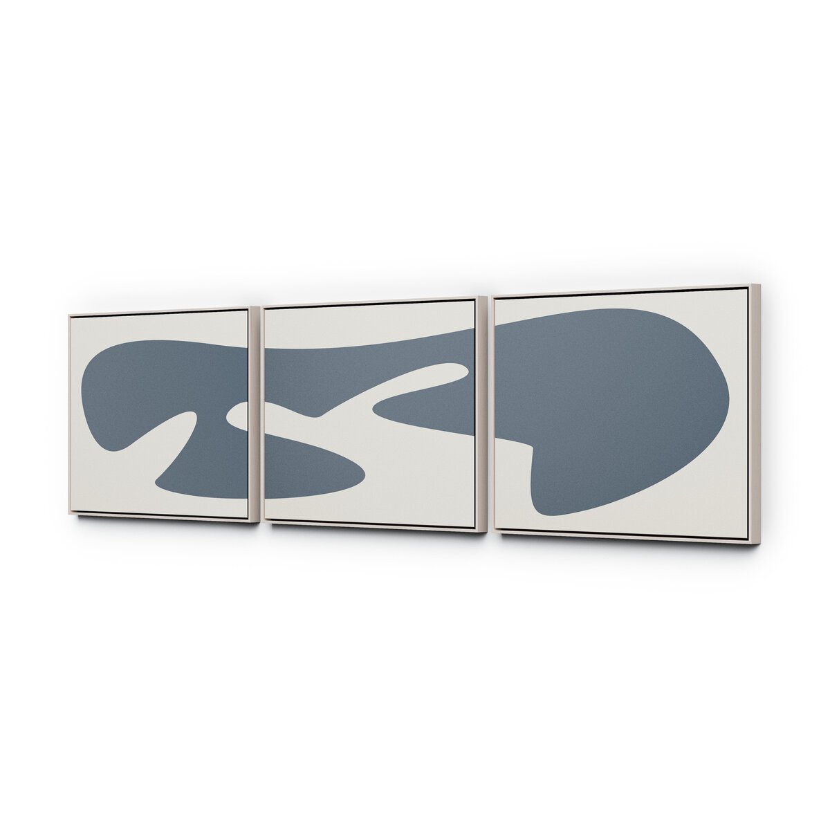Organic Curves 3 Triptych by FH Art Studio