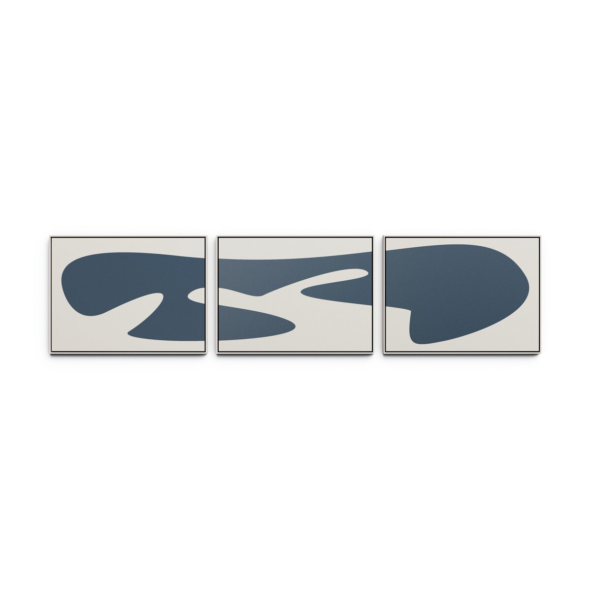 Organic Curves 3 Triptych by FH Art Studio
