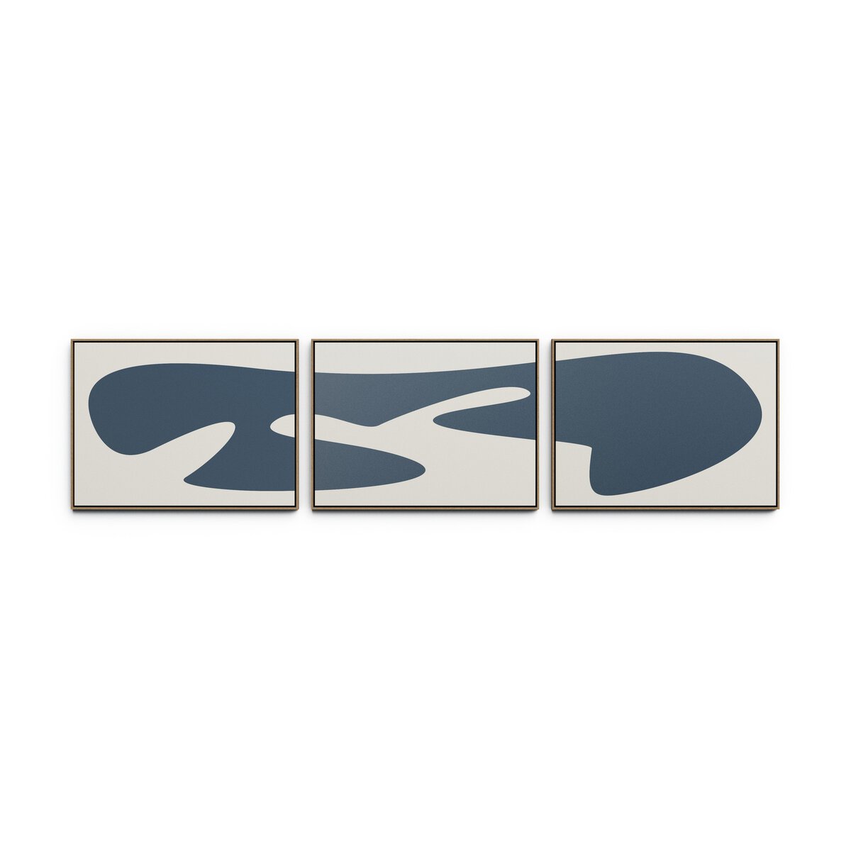 Organic Curves 3 Triptych by FH Art Studio